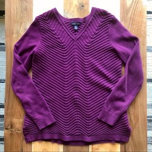 Land’s End Knit Sweater Plum Purple